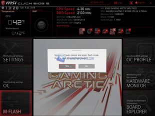 MSI B360 Arctic BIOS 10